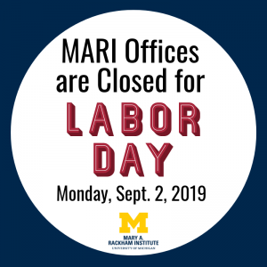 MARI closed for Labor Day Graphic