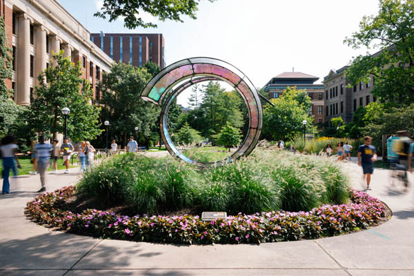 UM art sculpture - Arriving Home