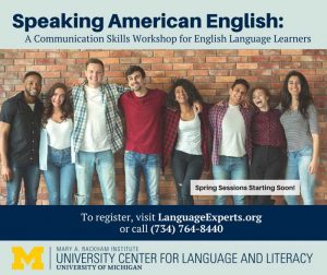 Speaking American English Workshop Spring 2020